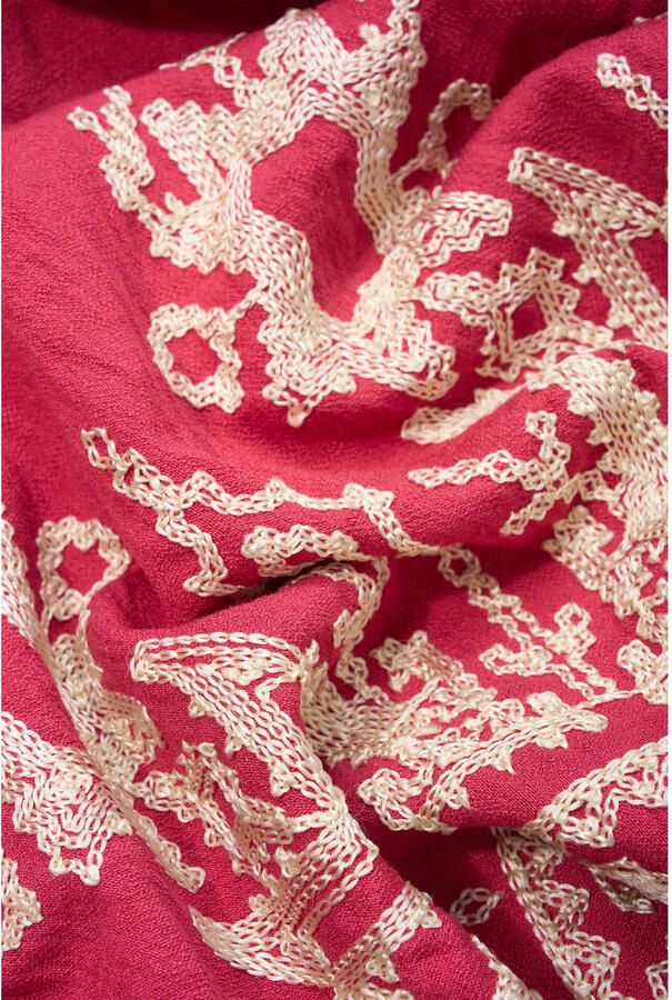 Expresso geborduurde blouse roze - Foto 3