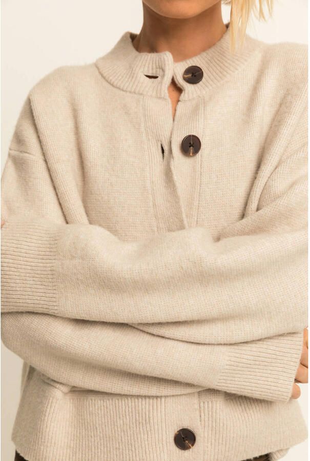 Expresso gebreid vest beige - Foto 3