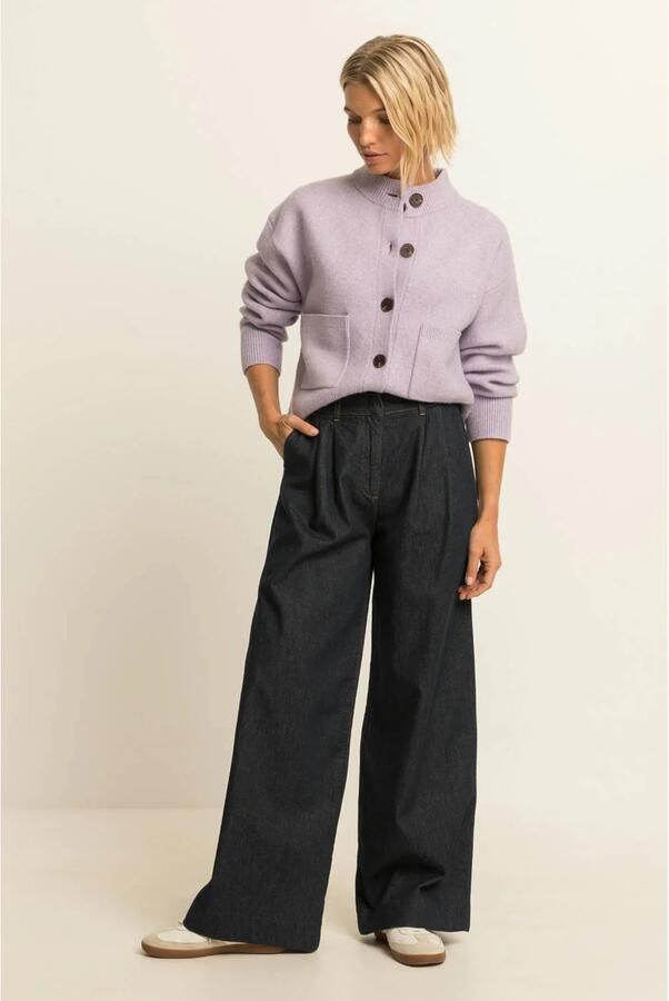 Expresso gebreid vest lila