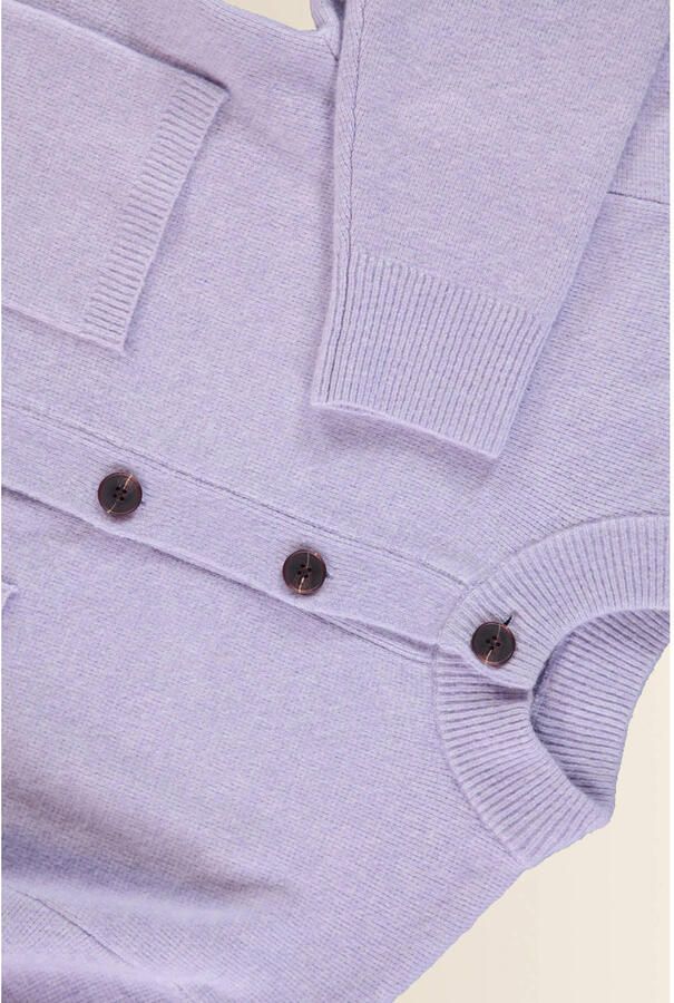 Expresso gebreid vest lila