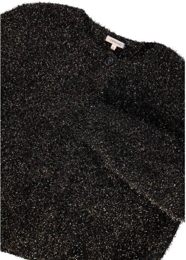Expresso gebreid vest zwart met glitter - Foto 2