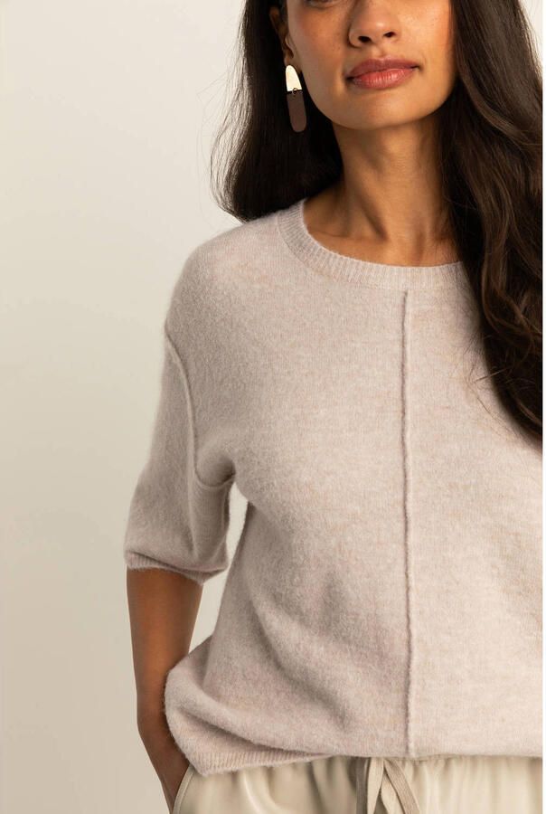 Expresso gebreide trui beige - Foto 3