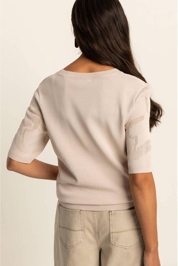 Expresso gebreide trui beige - Foto 2