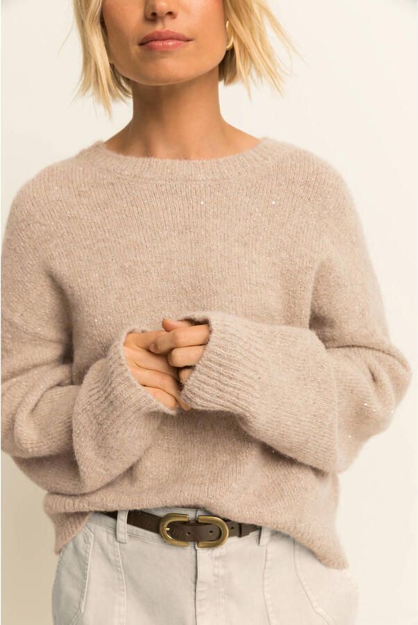 Expresso gebreide trui beige