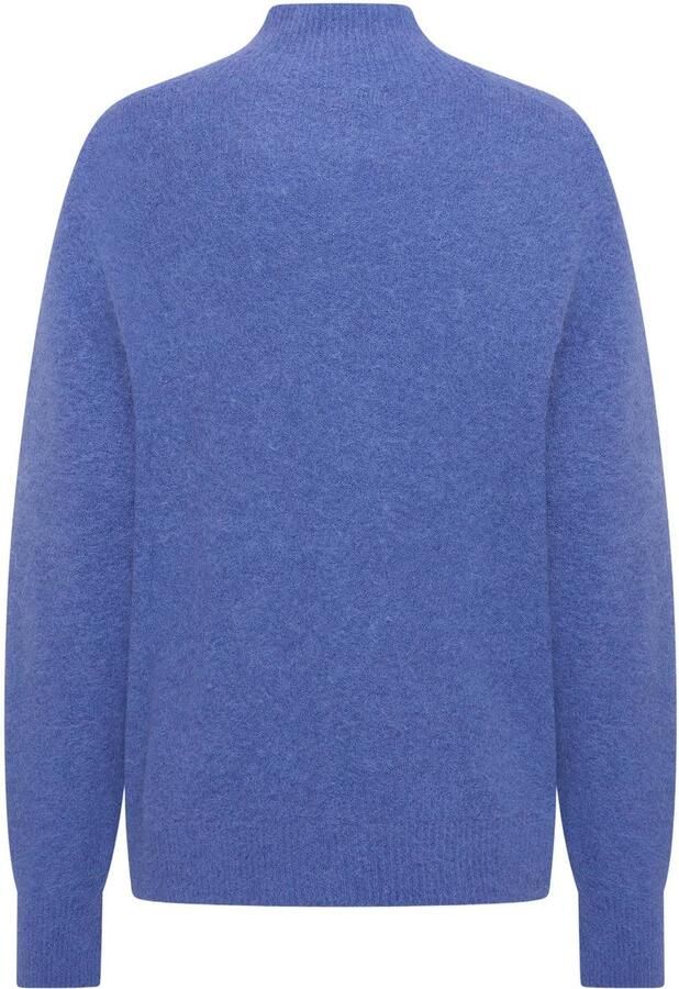Expresso gebreide trui met wol blauw - Foto 2