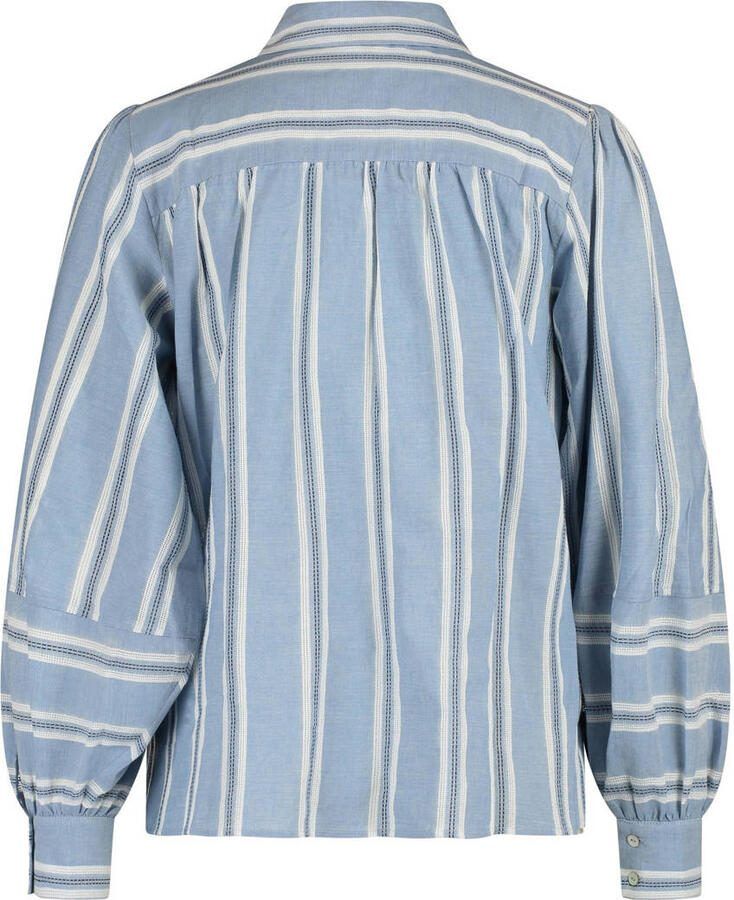 Expresso gestreepte blouse blauw - Foto 2
