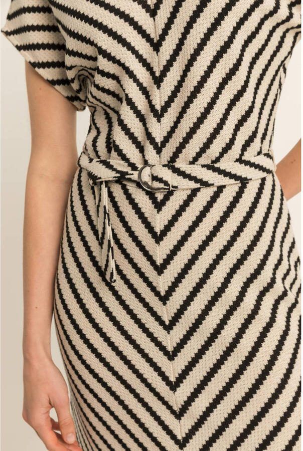 Expresso gestreepte zomerjurk beige - Foto 2