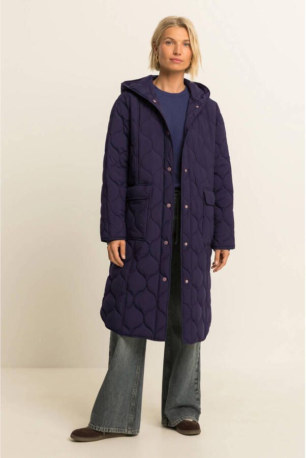 Expresso gewatteerde winterjas donkerblauw - Foto 3