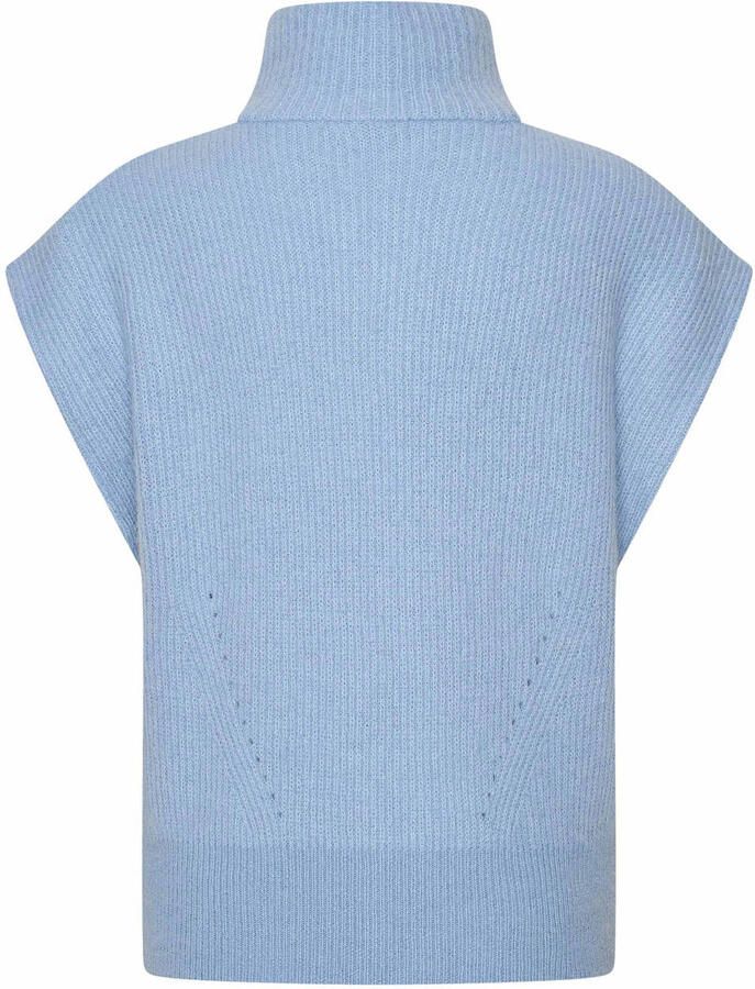 Expresso gilet blauw gebreid - Foto 2