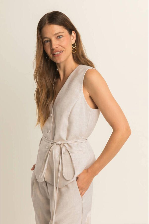 Expresso gilet ecru