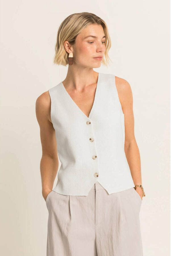 Expresso gilet ecru