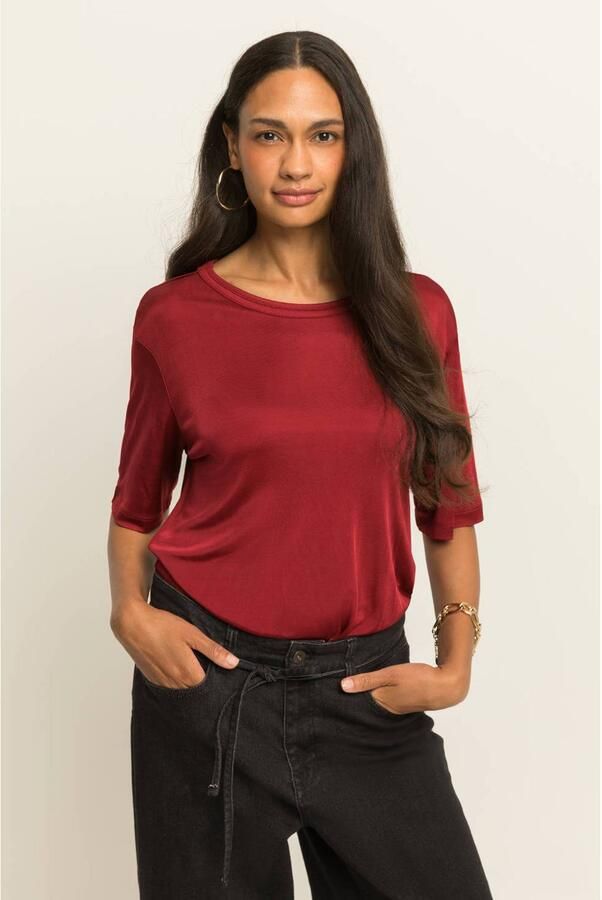 Expresso glitter top rood