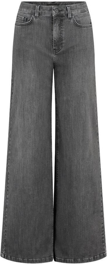 Expresso high waist wide leg jeans grey denim