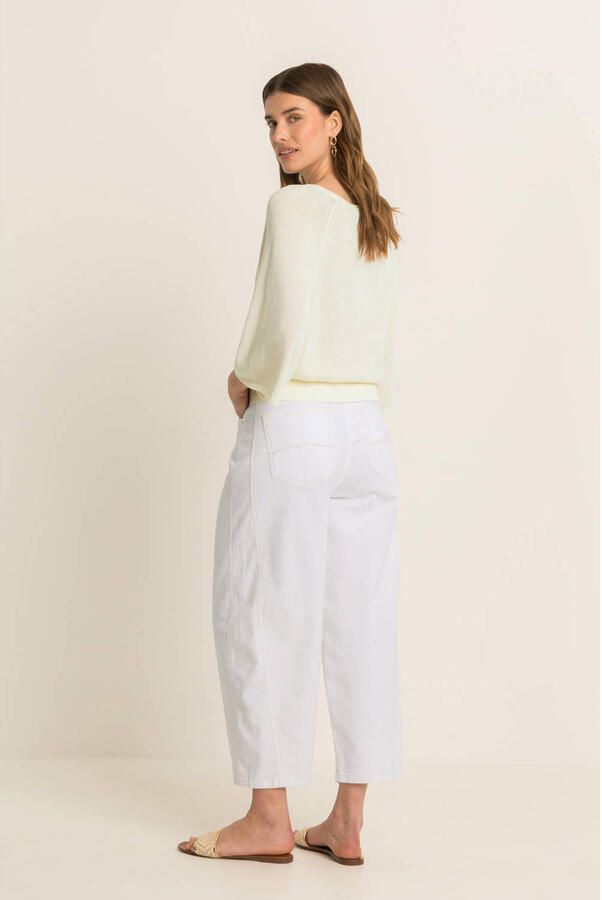 Expresso high waist straight leg jeans ecru - Foto 3
