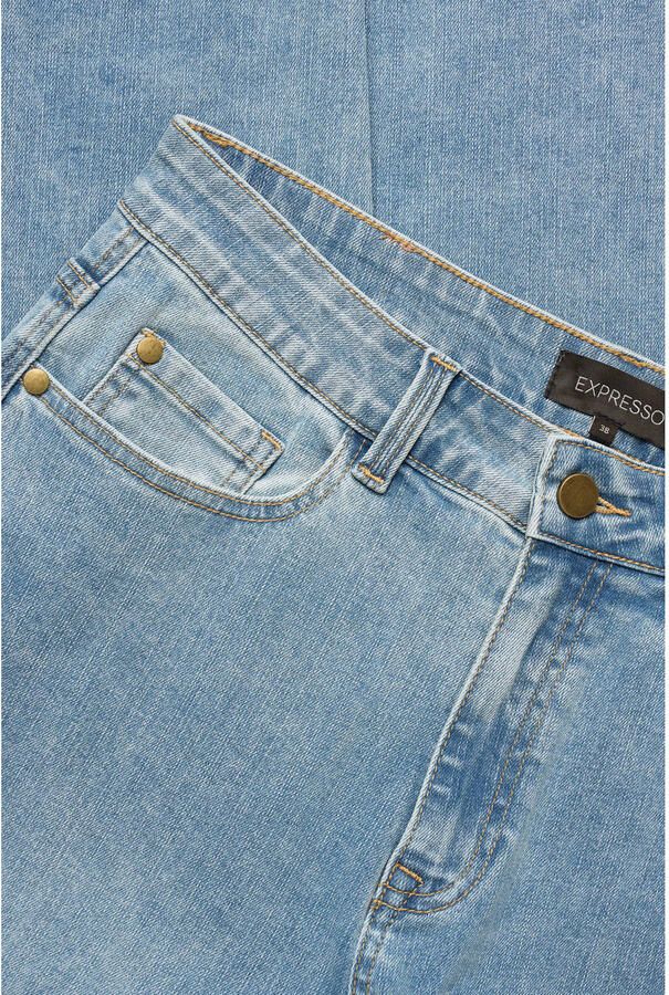 Expresso high waist tapered jeans light blue denim - Foto 2