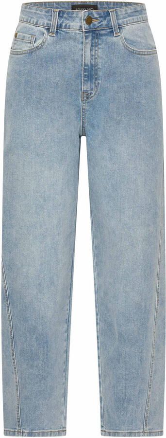 Expresso high waist tapered jeans light blue denim - Foto 3