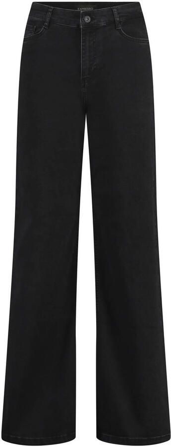 Expresso high waist wide leg jeans black denim