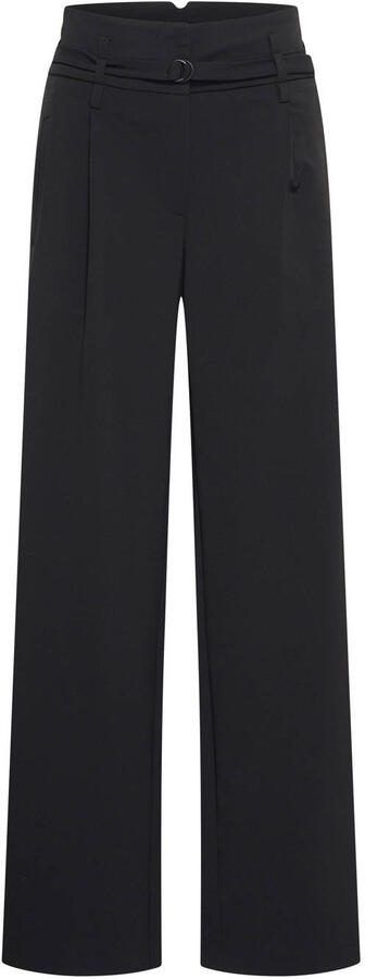 Expresso high waist pantalon travelstof zwart