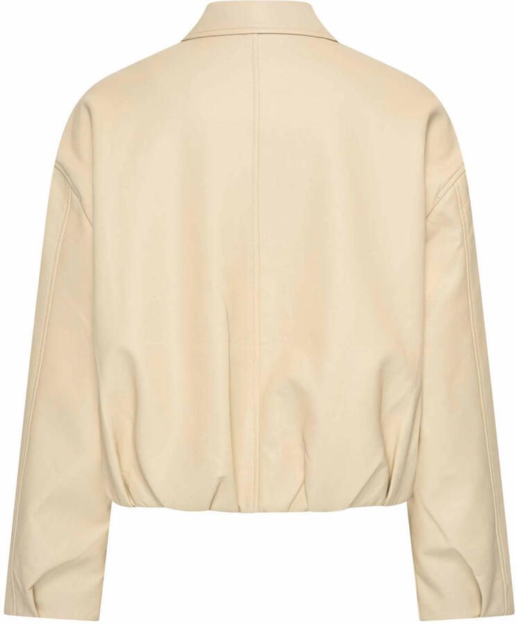 Expresso imitatieleren jas beige - Foto 2