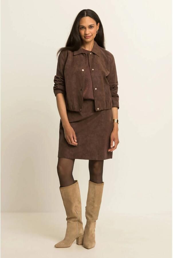 Expresso imitatieleren jas bruin - Foto 3
