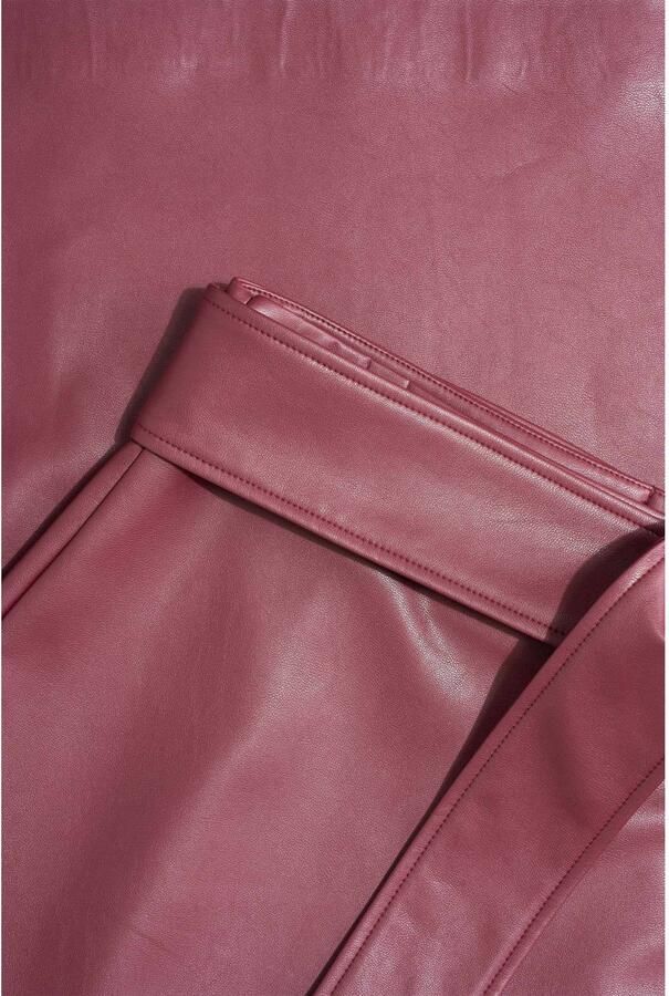 Expresso imitatieleren midi rok rood - Foto 2
