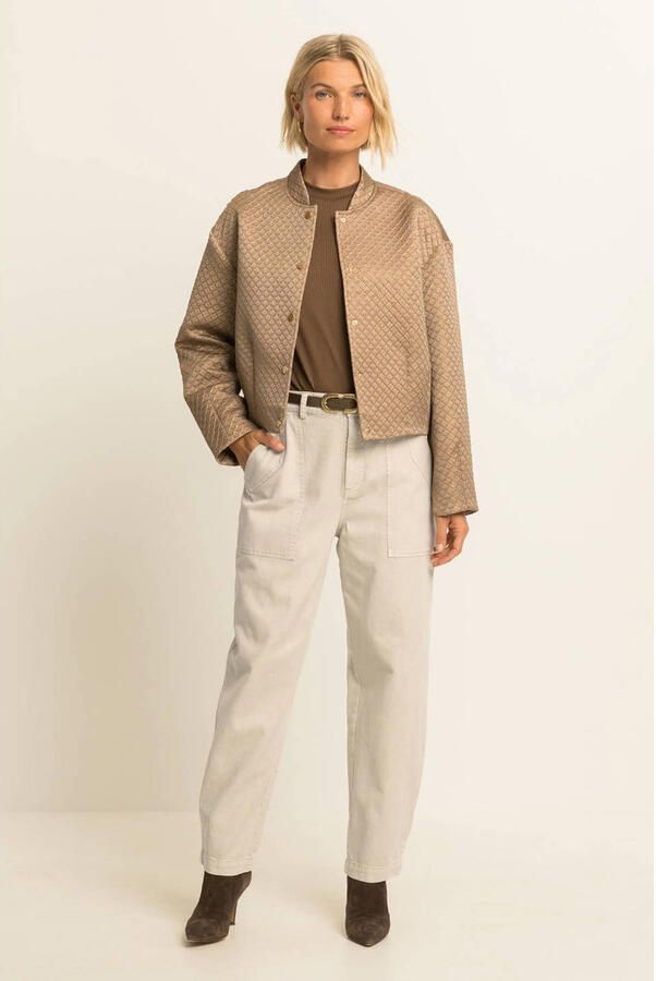 Expresso barrel jeans beige