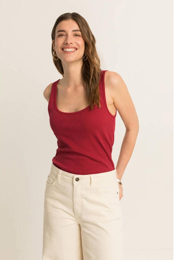 Expresso jersey singlet rood