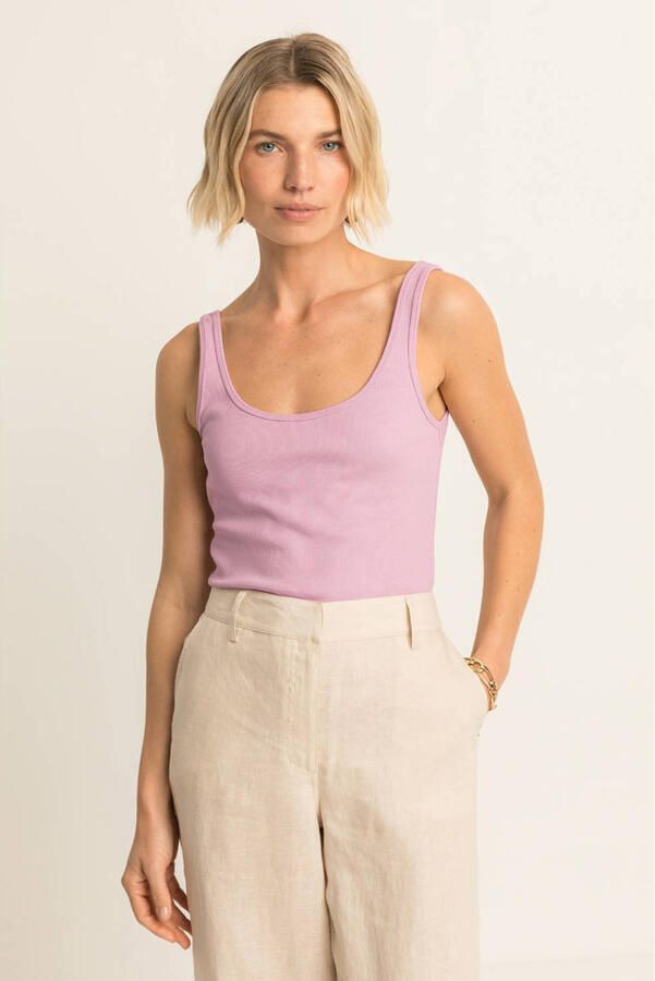 Expresso jersey singlet roze