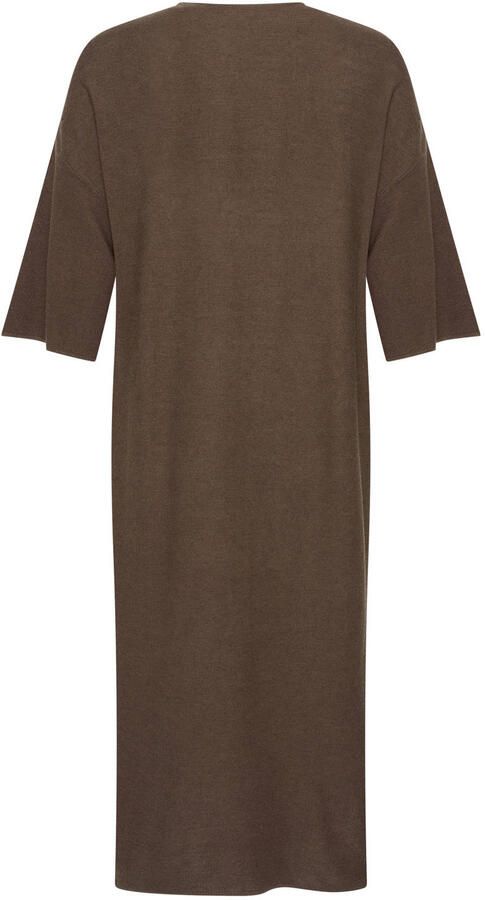 Expresso lange vest met wol bruin - Foto 3