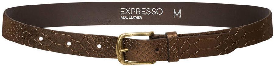 Expresso leren riem brons