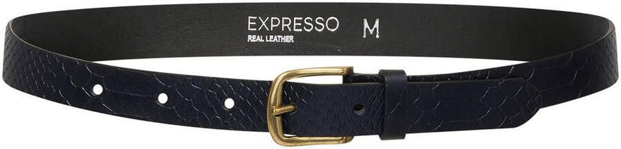 Expresso leren riem donkerblauw