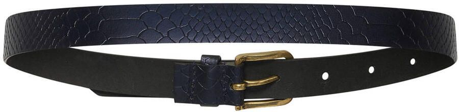 Expresso leren riem donkerblauw - Foto 3