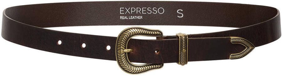 Expresso leren riem donkerbruin