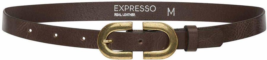 Expresso leren riem donkerbruin