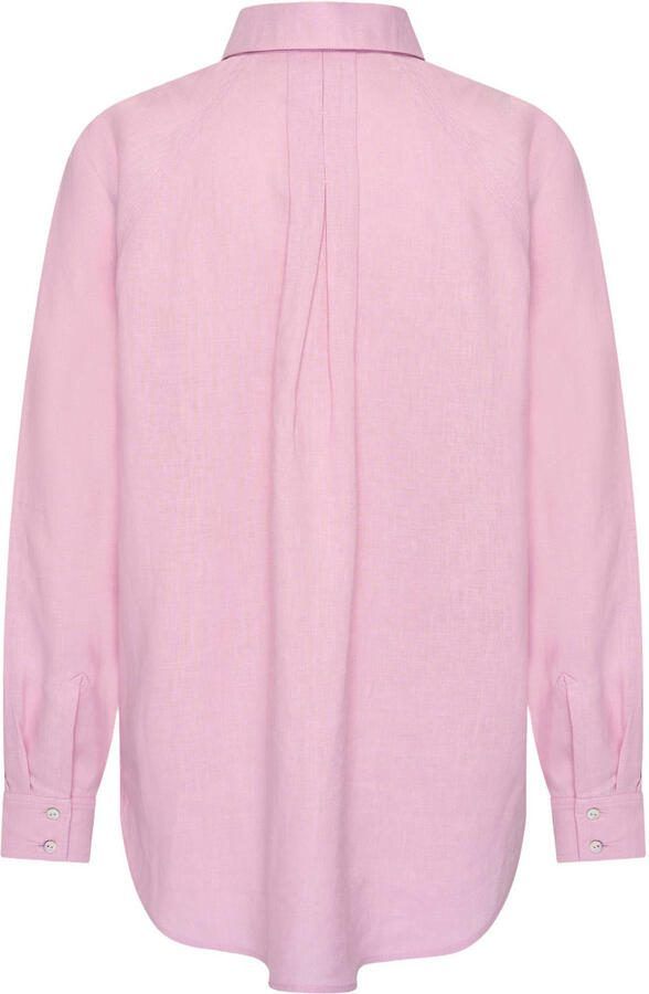 Expresso linnen blouse roze - Foto 3