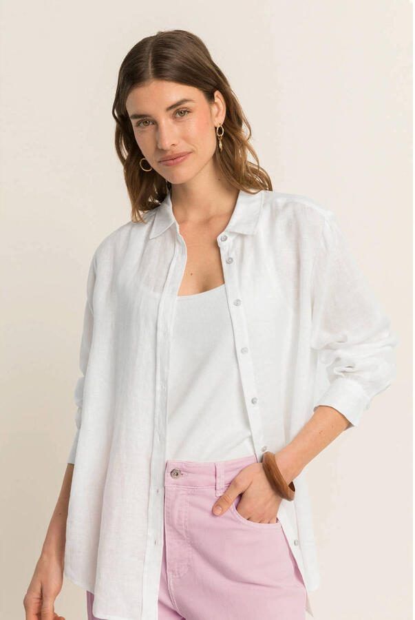 Expresso linnen blouse wit