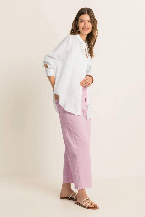 Expresso linnen blouse wit - Foto 2