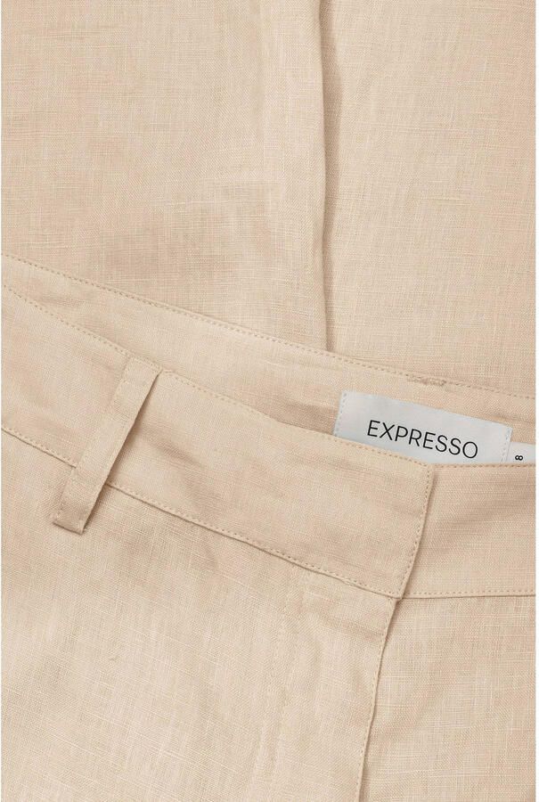 Expresso linnen broek wide leg beige - Foto 2