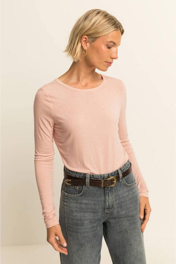 Expresso longsleeve lichtroze