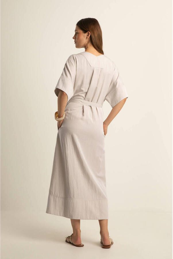 Expresso midi jurk beige - Foto 2