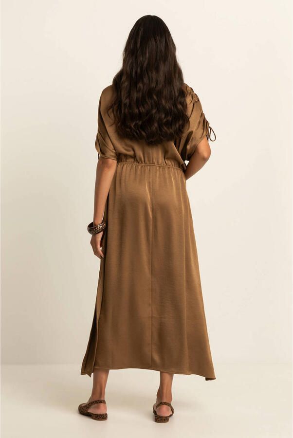 Expresso midi jurk bruin - Foto 2