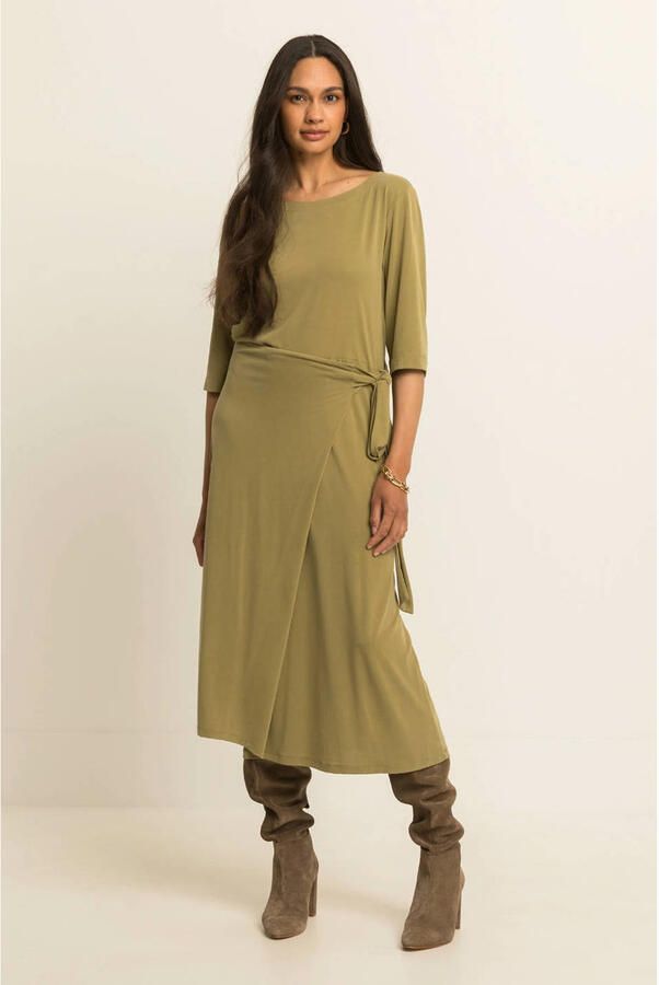 Expresso midi jurk groen - Foto 2