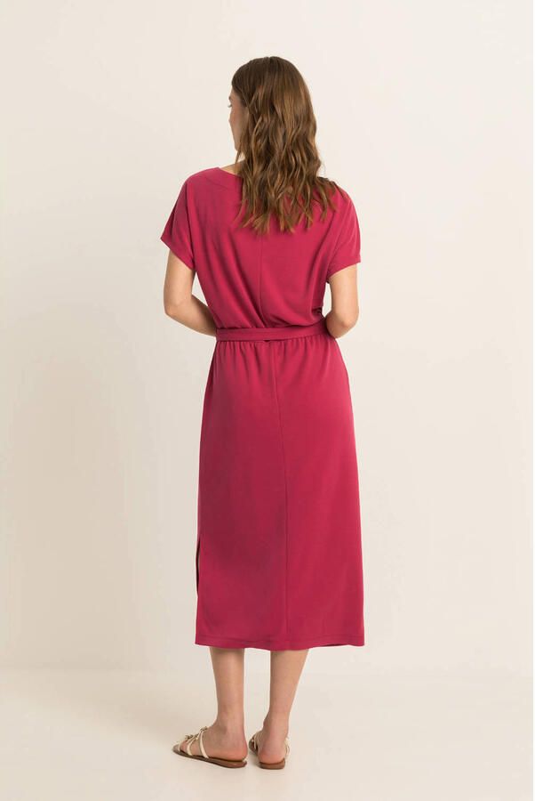 Expresso midi jurk rood - Foto 2