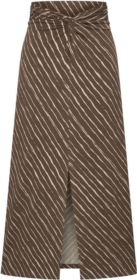 Expresso midi rok jersey bruin