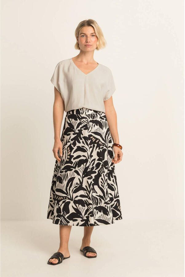 Expresso midi rok zwart