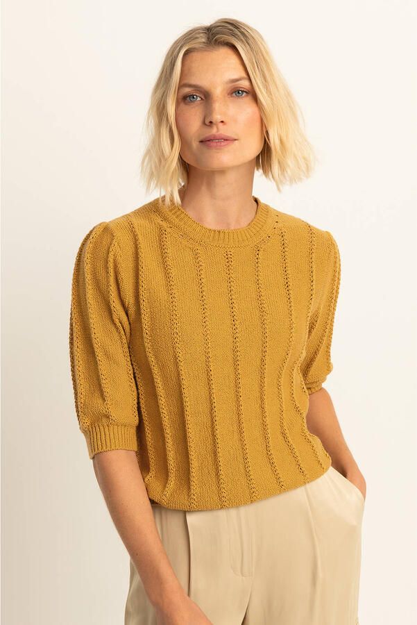Expresso pullover ajour oker - Foto 3