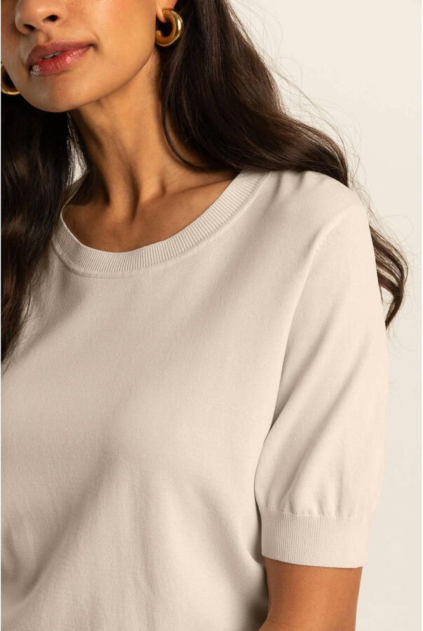 Expresso pullover crème gebreid - Foto 3