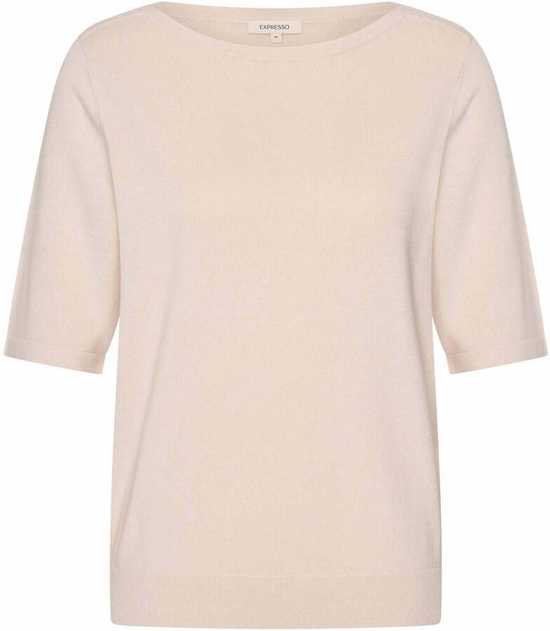 Expresso pullover ecru gebreid