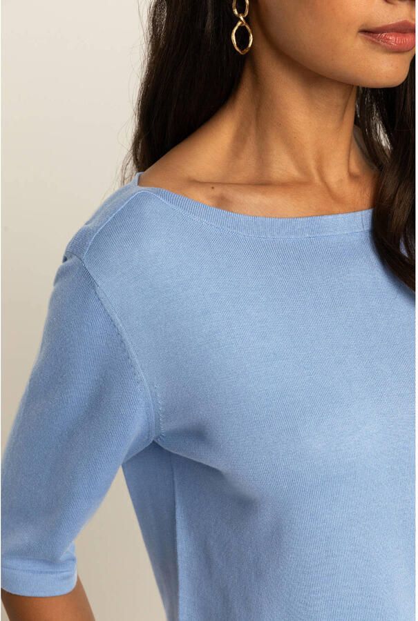 Expresso pullover lichtblauw gebreid - Foto 3