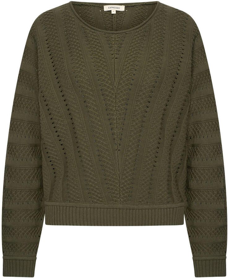 Expresso pullover olijfgroen gebreid - Foto 2